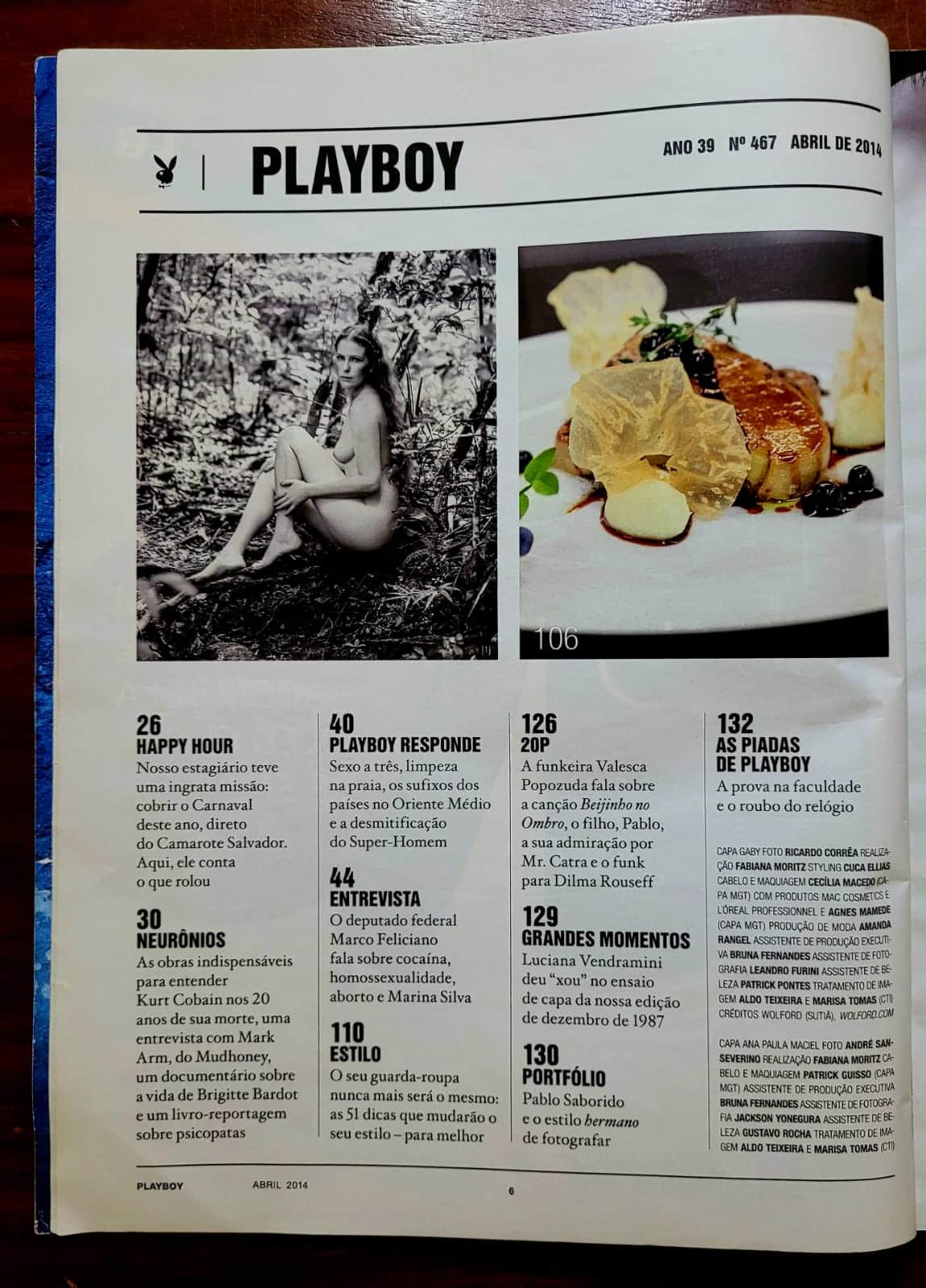 | Casa do Colecionador Playboy Nº 467 | Gaby Potência (A Esposa de Aluguel) | Exemplar de Assinante com Pôster | (Abril/2014)
