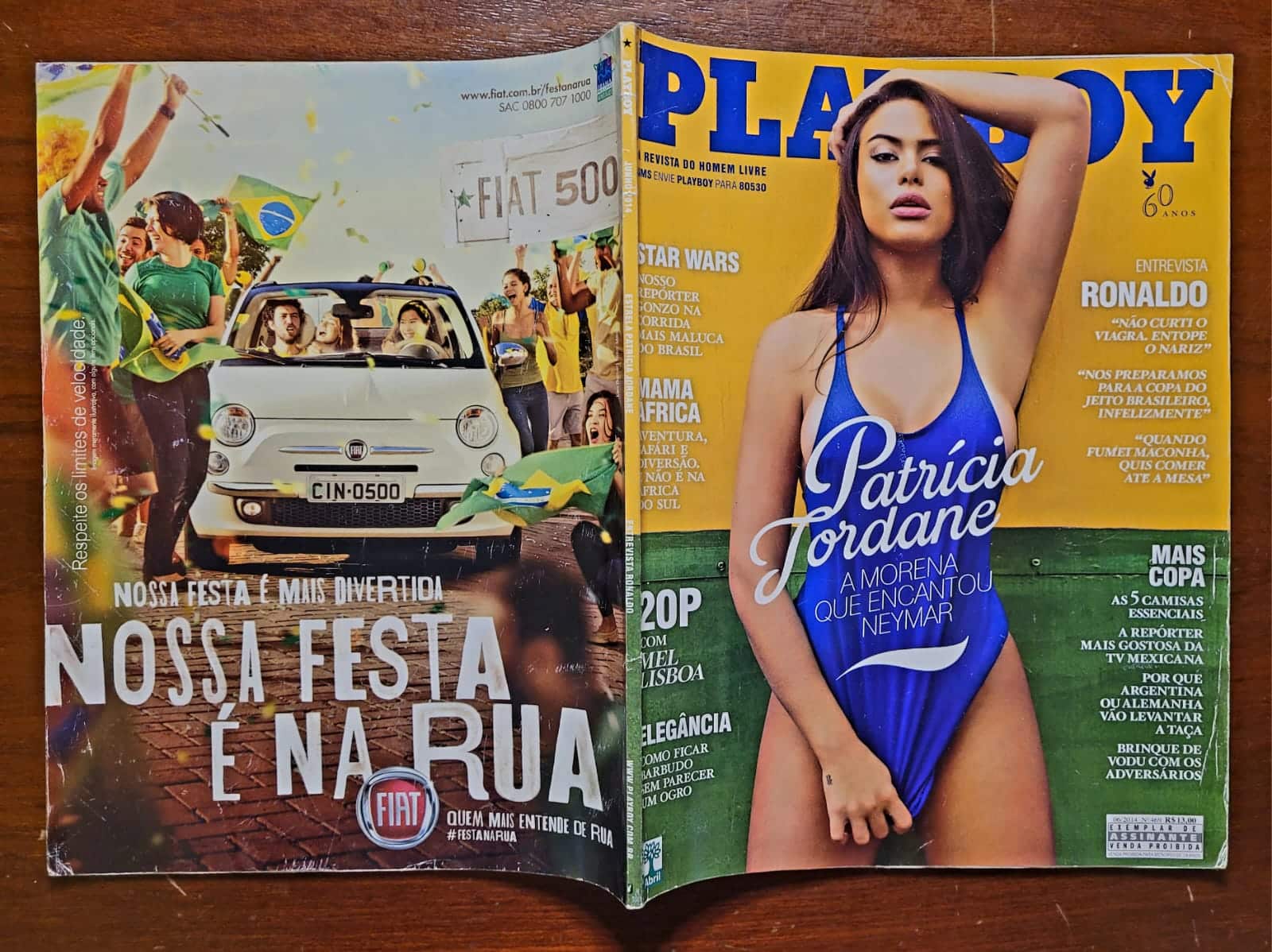 | Casa do Colecionador Playboy Nº 469 | Patrícia Jordane | "A Morena que Encantou Neymar" | Edição Copa 2014 | (Junho/2014)