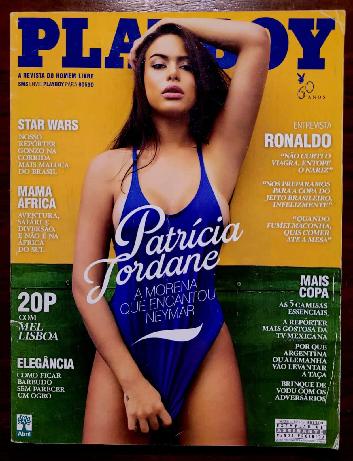 | Casa do Colecionador Playboy Nº 469 | Patrícia Jordane | "A Morena que Encantou Neymar" | Edição Copa 2014 | (Junho/2014)