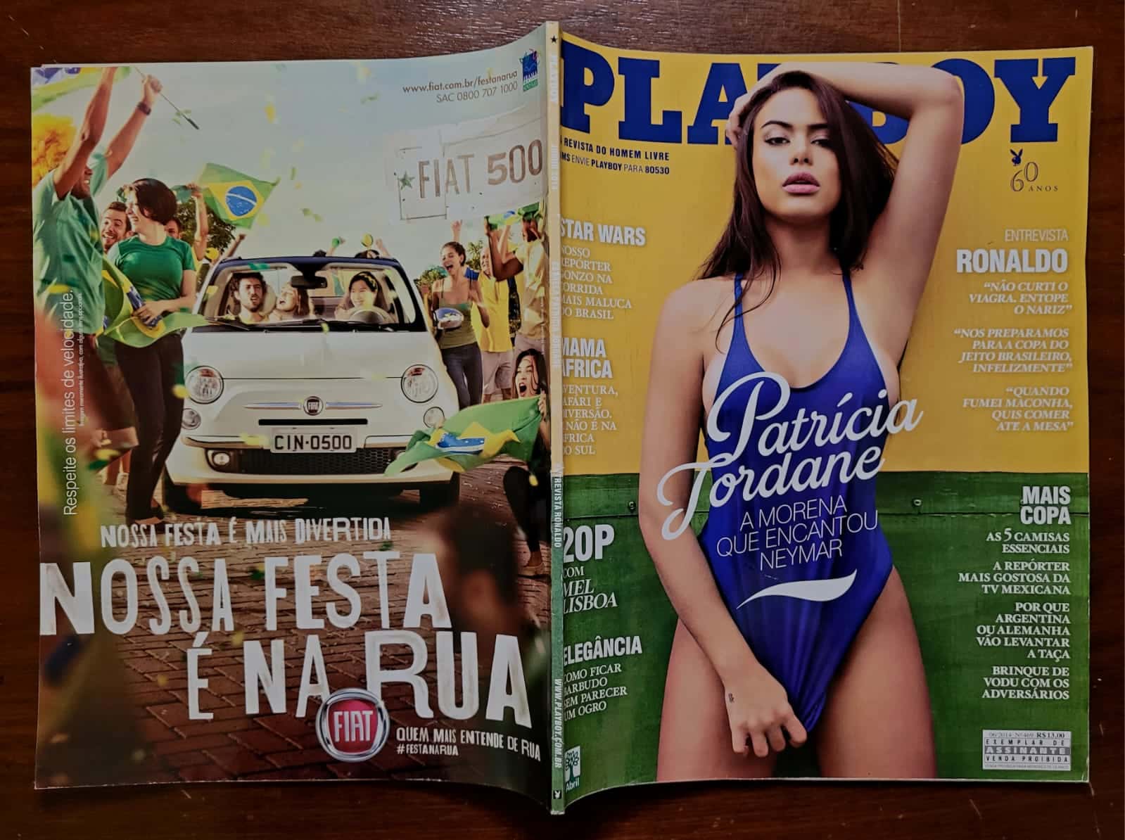 | Casa do Colecionador Playboy Nº 469 | Patrícia Jordane | "A Morena que Encantou Neymar" | Edição Copa 2014 | (Junho/2014)