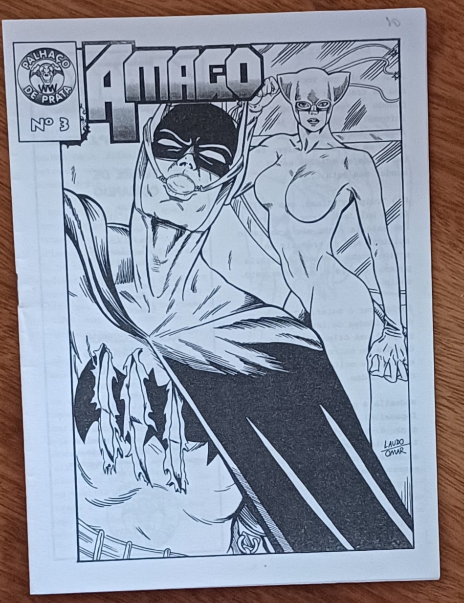 | Casa do Colecionador R22g. Revista fanzine Amago # 3 1996. Mulher gato e O Rei é o rei.