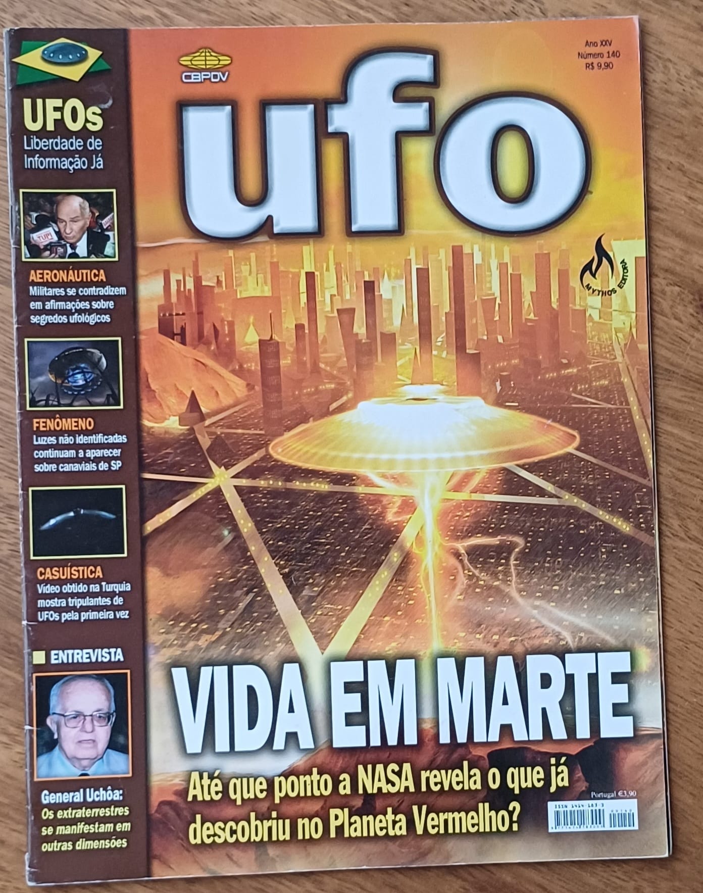 | Casa do Colecionador R28g. Revista Ufo ed Mythos # 140. Vida em Marte.