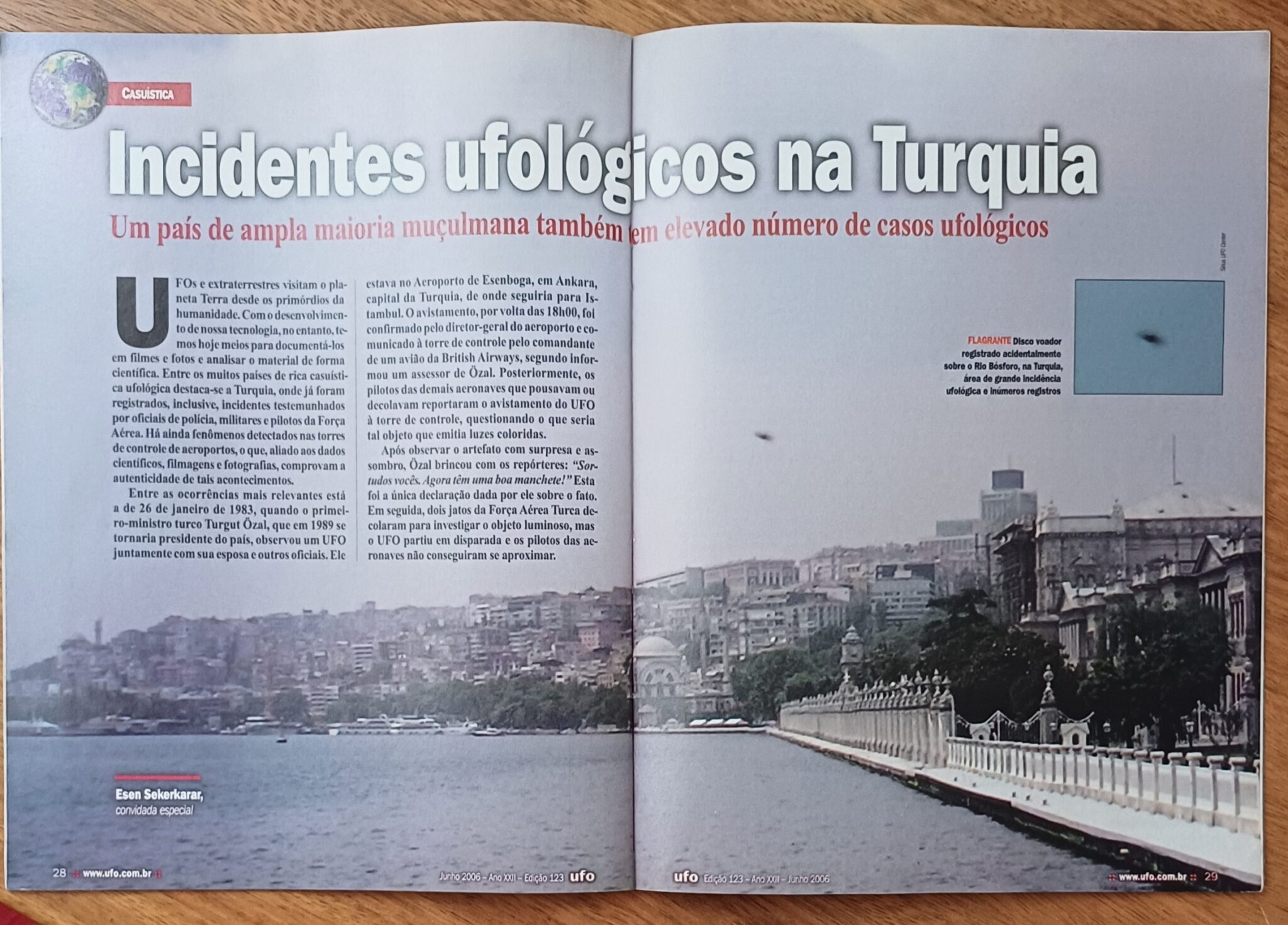 | Casa do Colecionador R28q. Revista Ufo ed Mythos # 123. Ets no planeta Terra. Aliens na Turquia.