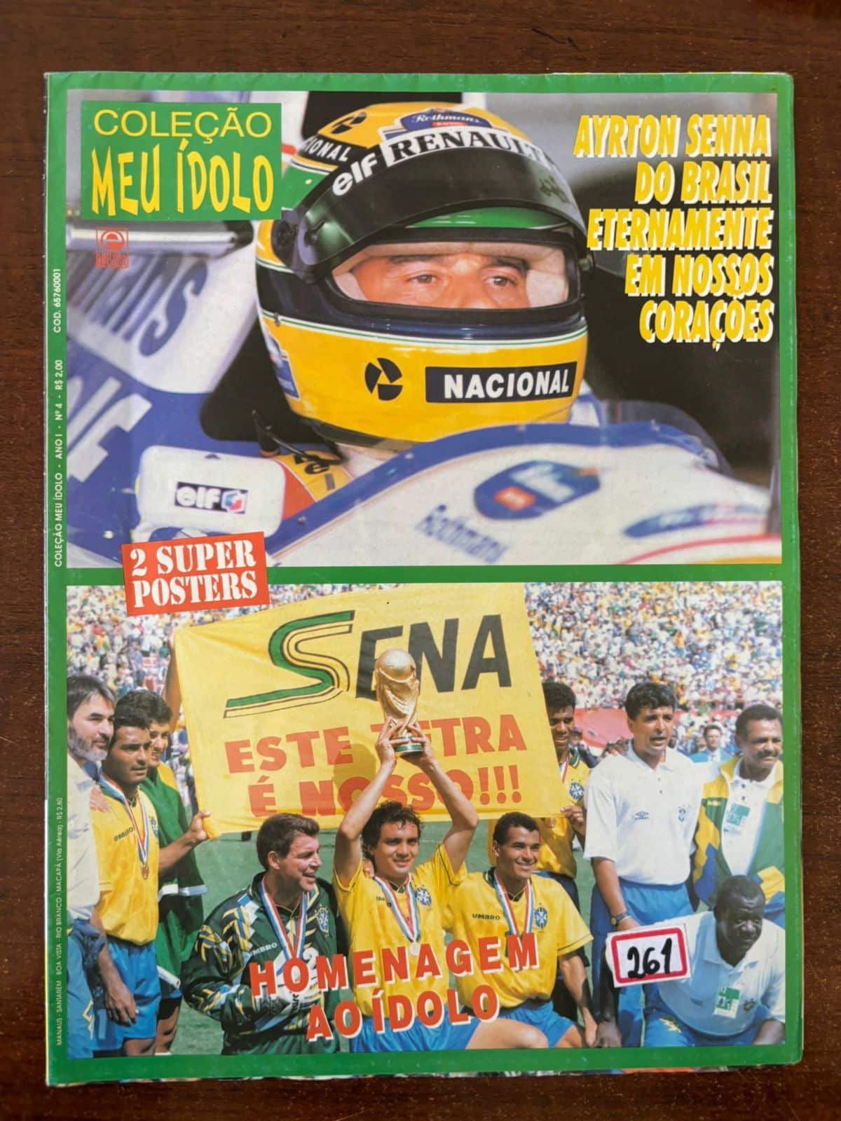 | Casa do Colecionador Revista Coleção Meu Ídolo N 4 - Ayrton Senna