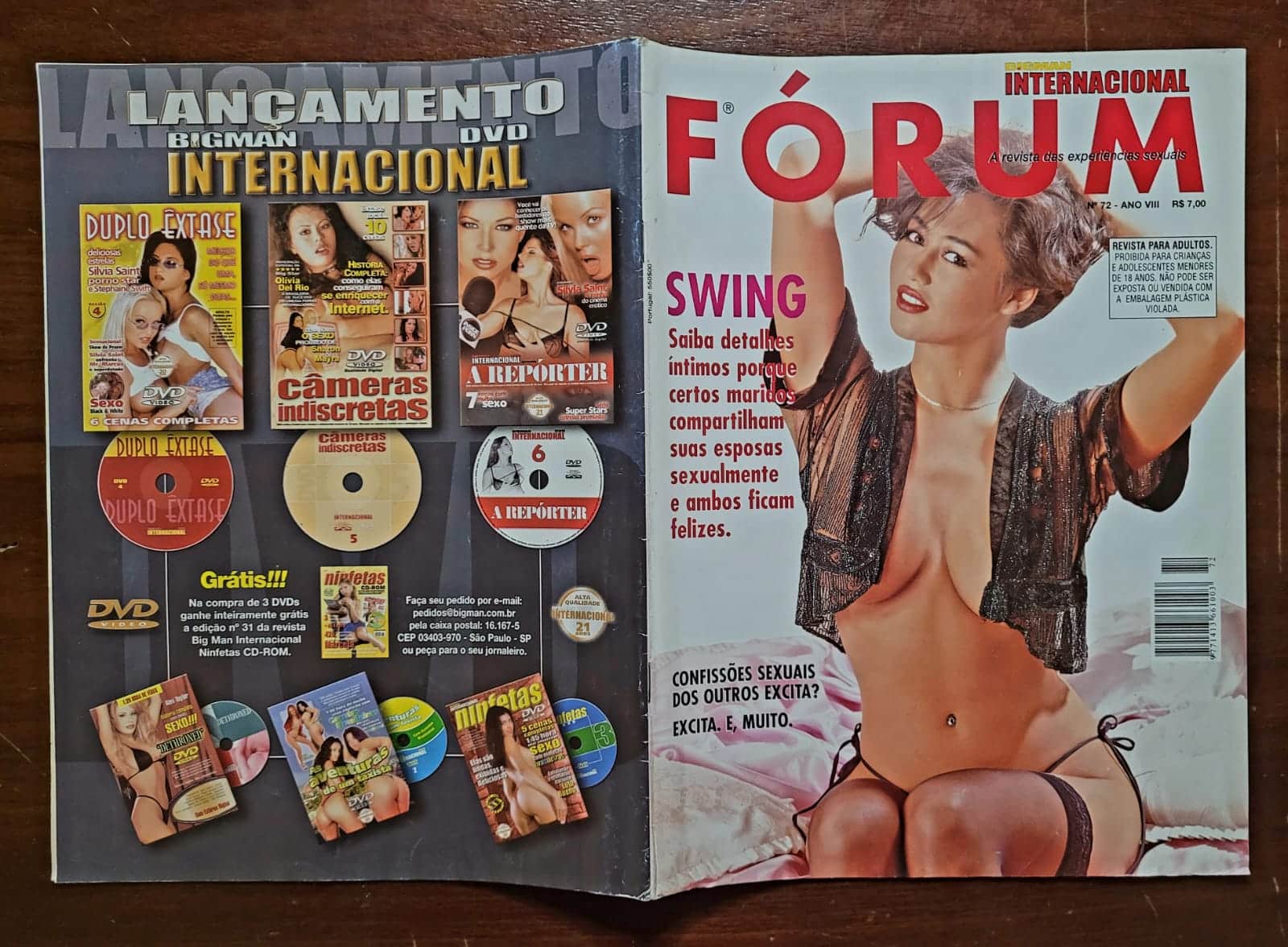 | Casa do Colecionador Revista Fórum Big Man Internacional Nº 72 | Swing e Relatos Reais | Maio 2004