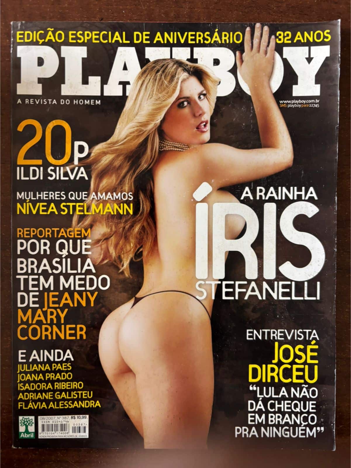 | Casa do Colecionador Revista Playboy N 387 - Íris Stefanelli - Agosto 2007