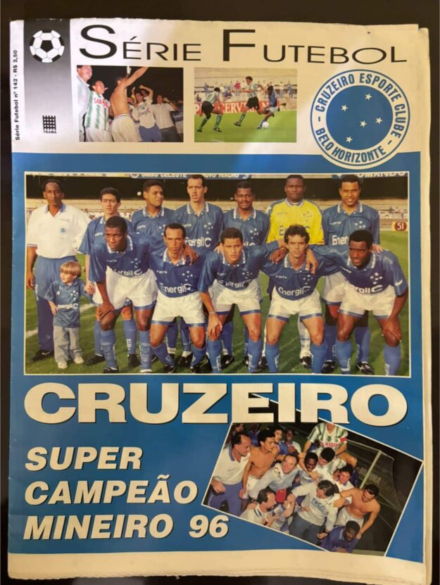 | Casa do Colecionador Revista Poster - Série Futebol - Cruzeiro - Campeão mineiro 1996