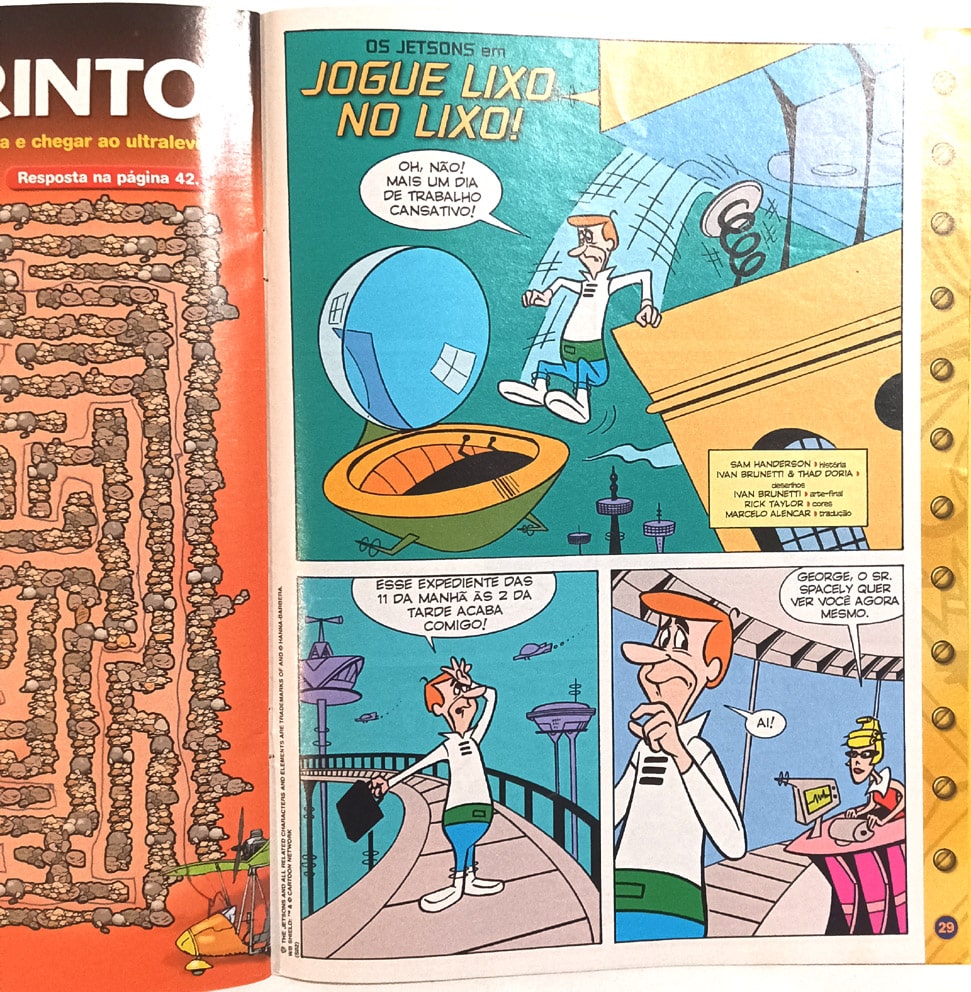 | Casa do Colecionador Revista Recreio nº 171 – Os Jetsons. Abril – 2003.