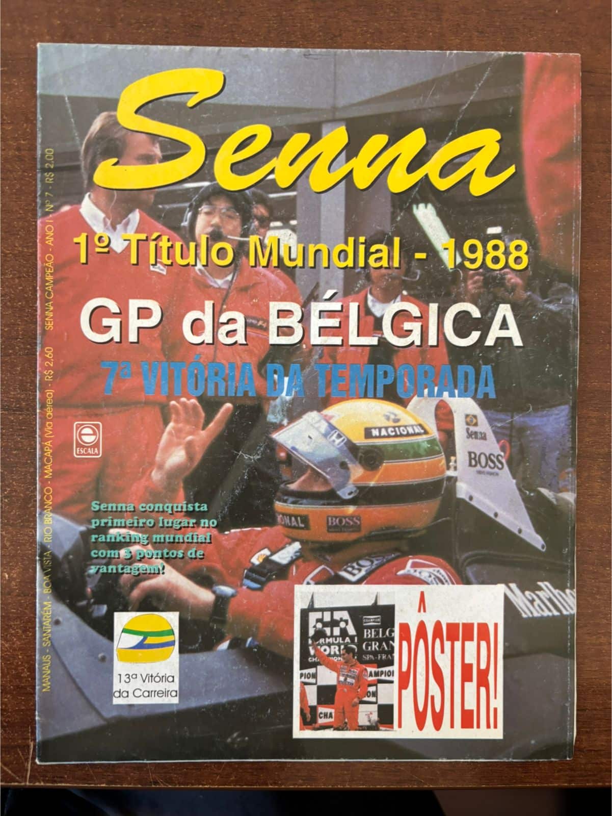 | Casa do Colecionador Revista Senna - 1º Título Mundial 1988 - ( edição de 1 ao 7 )