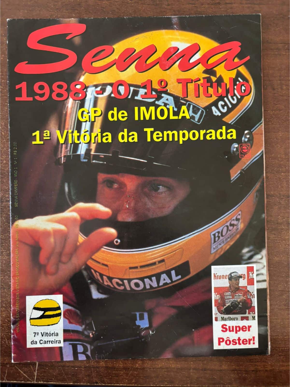 | Casa do Colecionador Revista Senna - 1º Título Mundial 1988 - ( edição de 1 ao 7 )