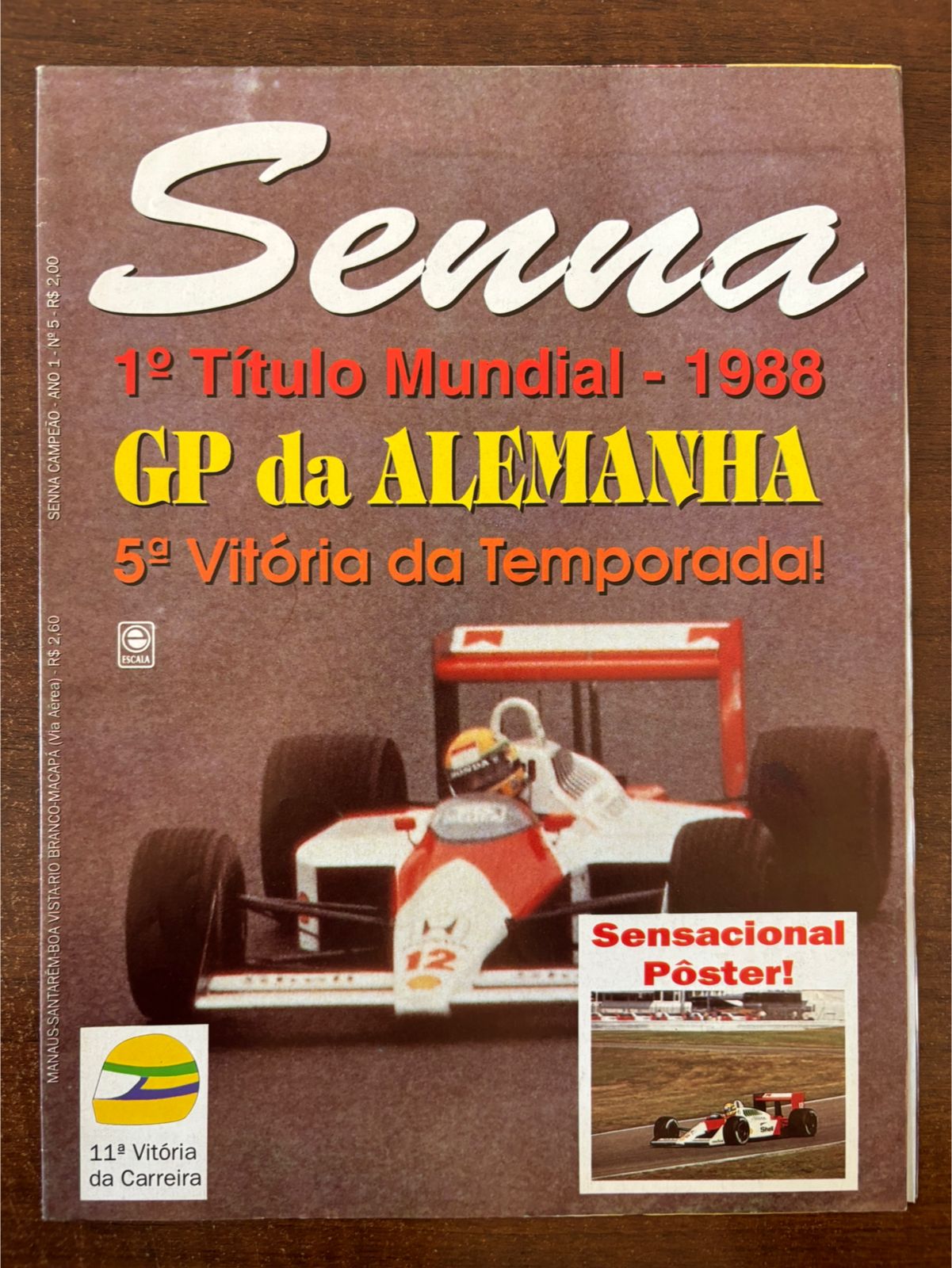 | Casa do Colecionador Revista Senna - 1º Título Mundial 1988 - ( edição de 1 ao 7 )