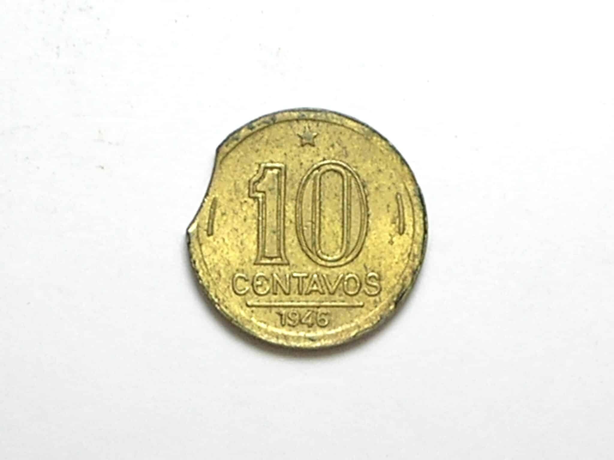 | Casa do Colecionador 10 Centavos - 1946 com final de chapa - raro aparecer - peça pra coleção