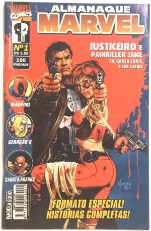 Almanaque Marvel n° 1 (Justiceiro/Painkiller Jane). Pandora – 2001.