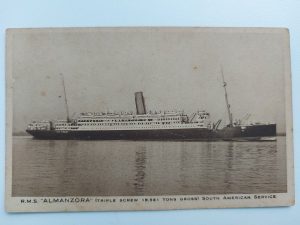 Cartão Postal Navio Royal Mail Lines, R.M.S. Almanzor, South American