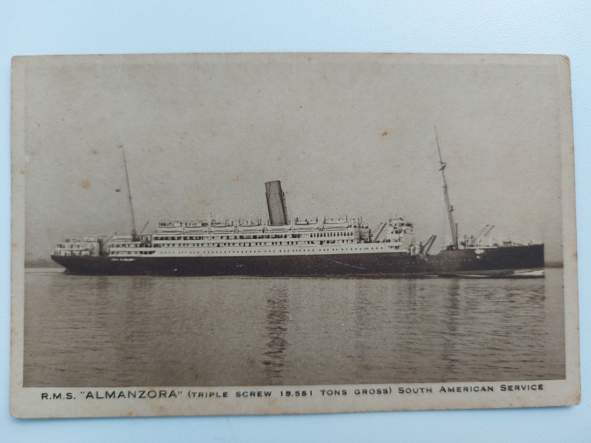 | Casa do Colecionador Cartão Postal Navio Royal Mail Lines, R.M.S. Almanzor, South American