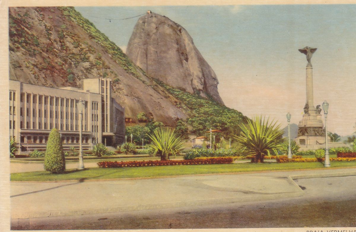 | Casa do Colecionador Cartão Postal - Ro de Janeiro -Praia Vermlha. Dcada 40/