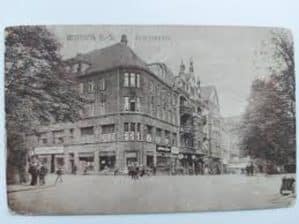 Cartão Postal Vintage Art Décot Heuthen os Poststrasse