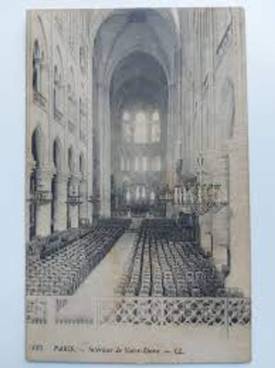 | Casa do Colecionador Carte Postale Paris, Intérieur de Notre-Dame