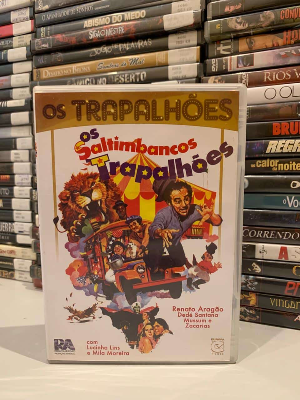 | Casa do Colecionador Coleção de dvds dos Trapalhões original 10 unidades.