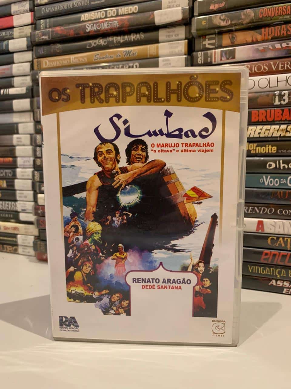 | Casa do Colecionador Coleção de dvds dos Trapalhões original 10 unidades.