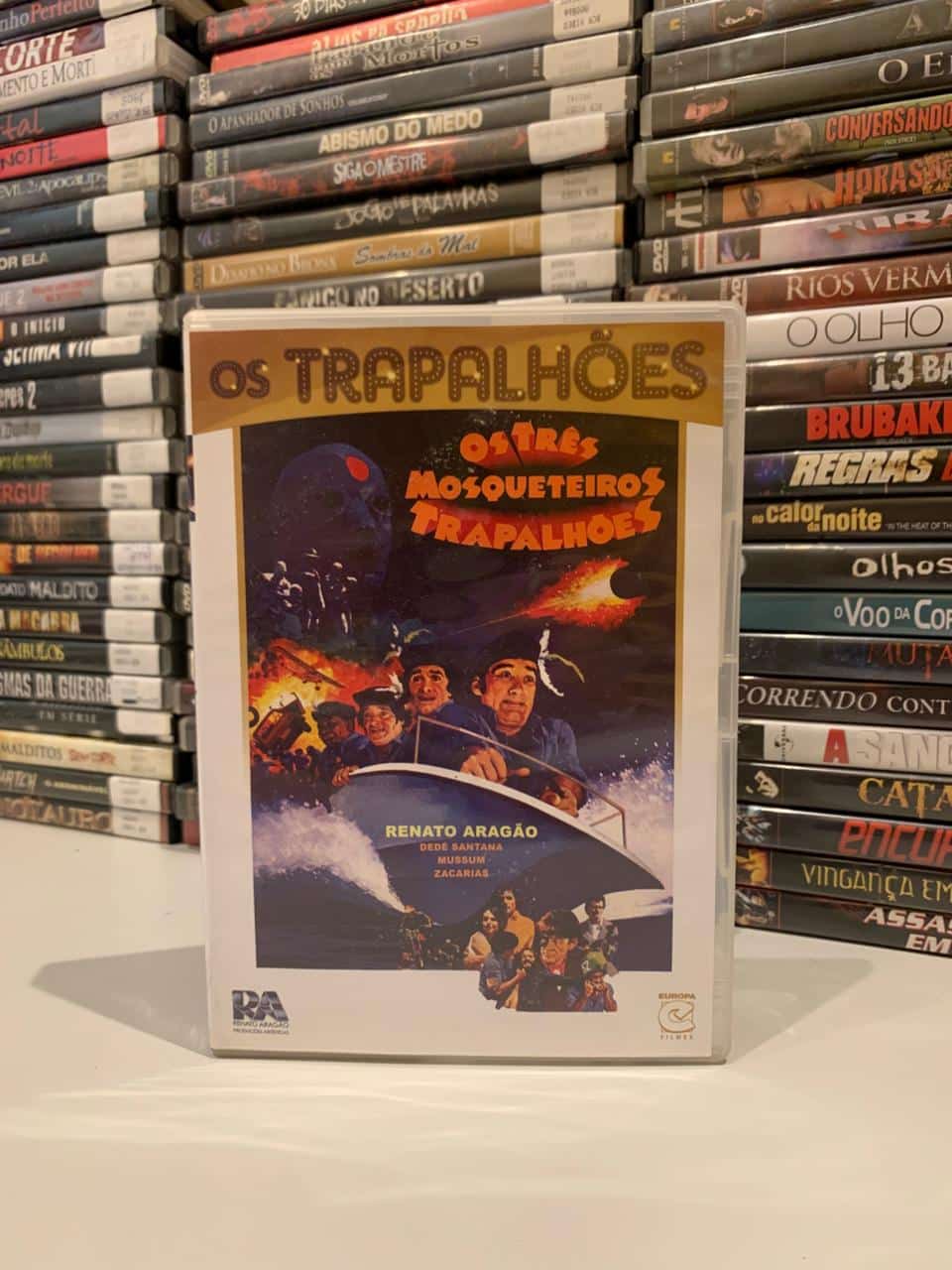 | Casa do Colecionador Coleção de dvds dos Trapalhões original 10 unidades.