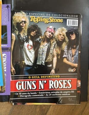 Coleção Guns N Roses anos 90 - Rolling Stone + revistas + pôsteres (50 itens)