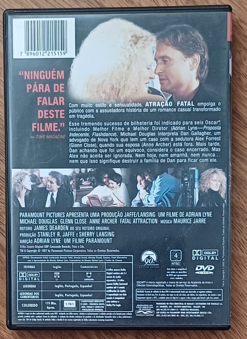 | Casa do Colecionador Dvd Atração fatal Paramount collection.