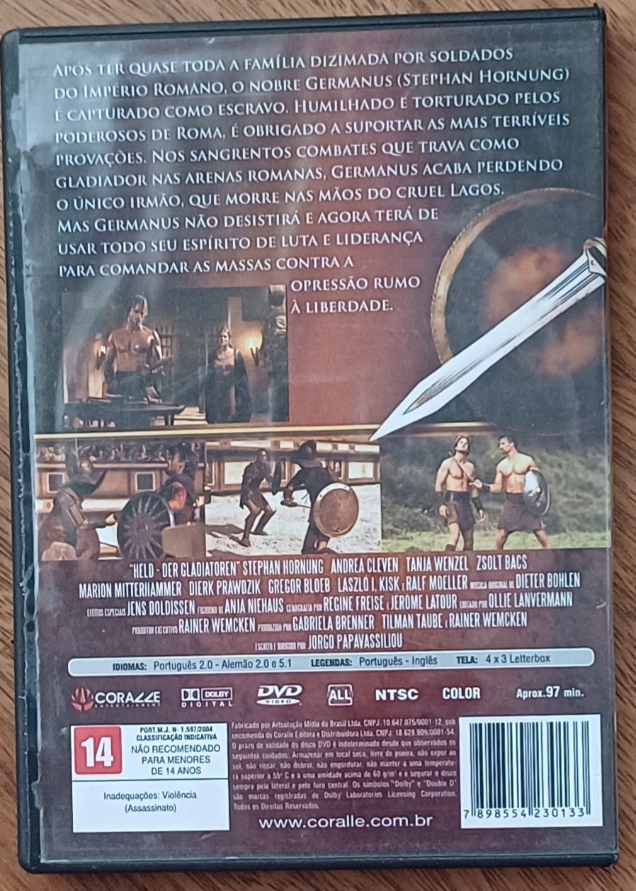 | Casa do Colecionador Dvd Germanus maior gladiador. Coralle.