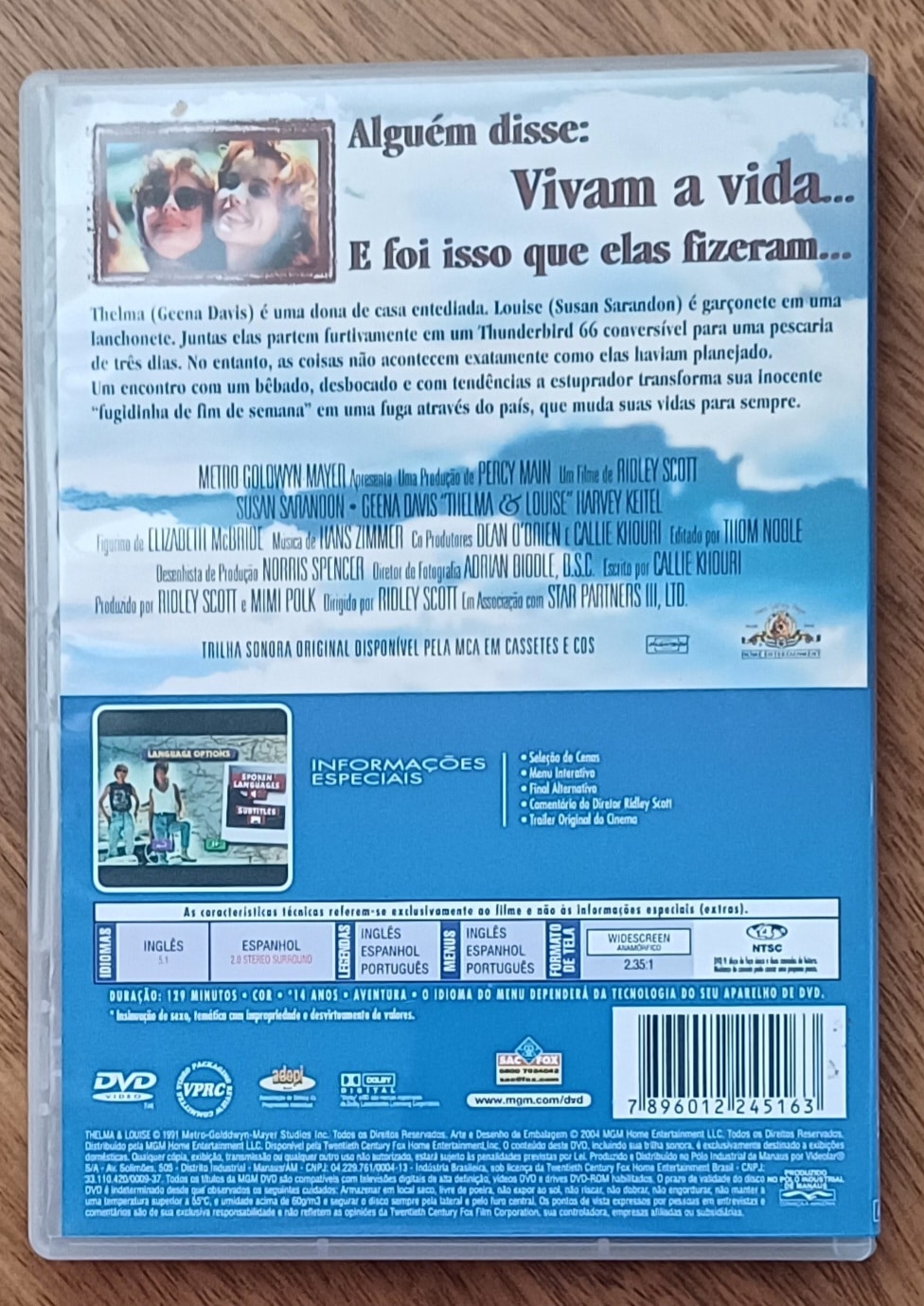 | Casa do Colecionador Dvd Thelma e Louise Susan Sarandon e Geena Davis