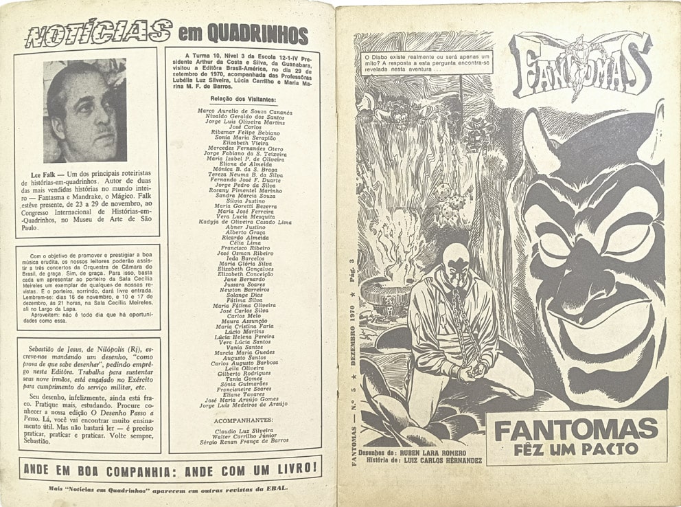 | Casa do Colecionador Fantomas 1ª Série - n° 5. Ebal-1970.