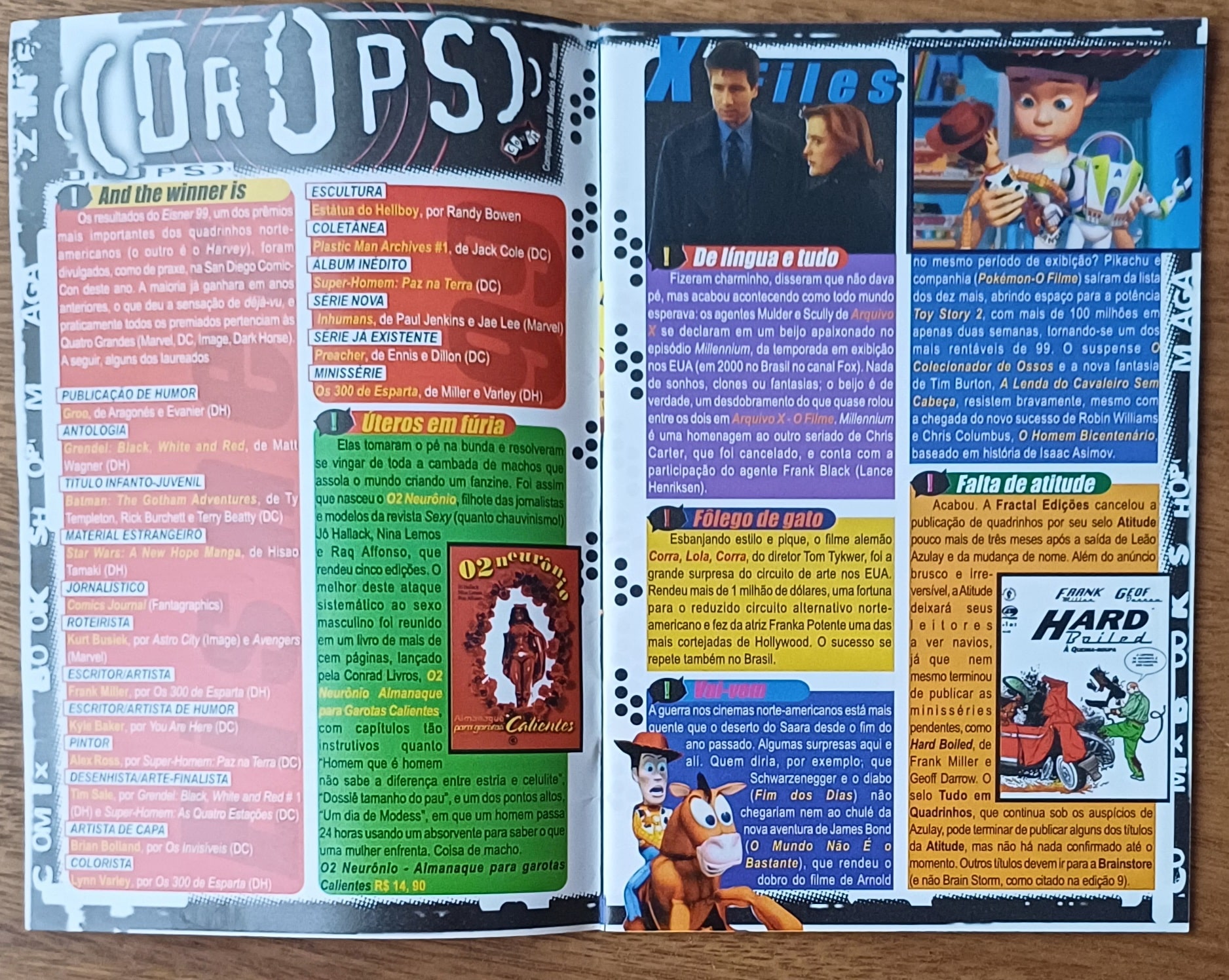 | Casa do Colecionador G21. Revista Comix book shop 11. Pokemon seriados animação.