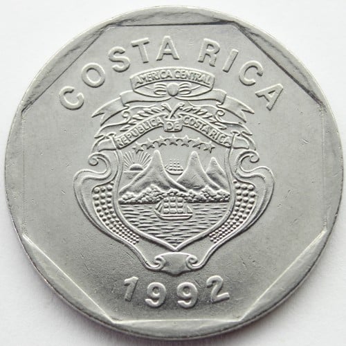 | Casa do Colecionador Moeda 10 Colones 1992 - Costa Rica - Sob / F.C.
