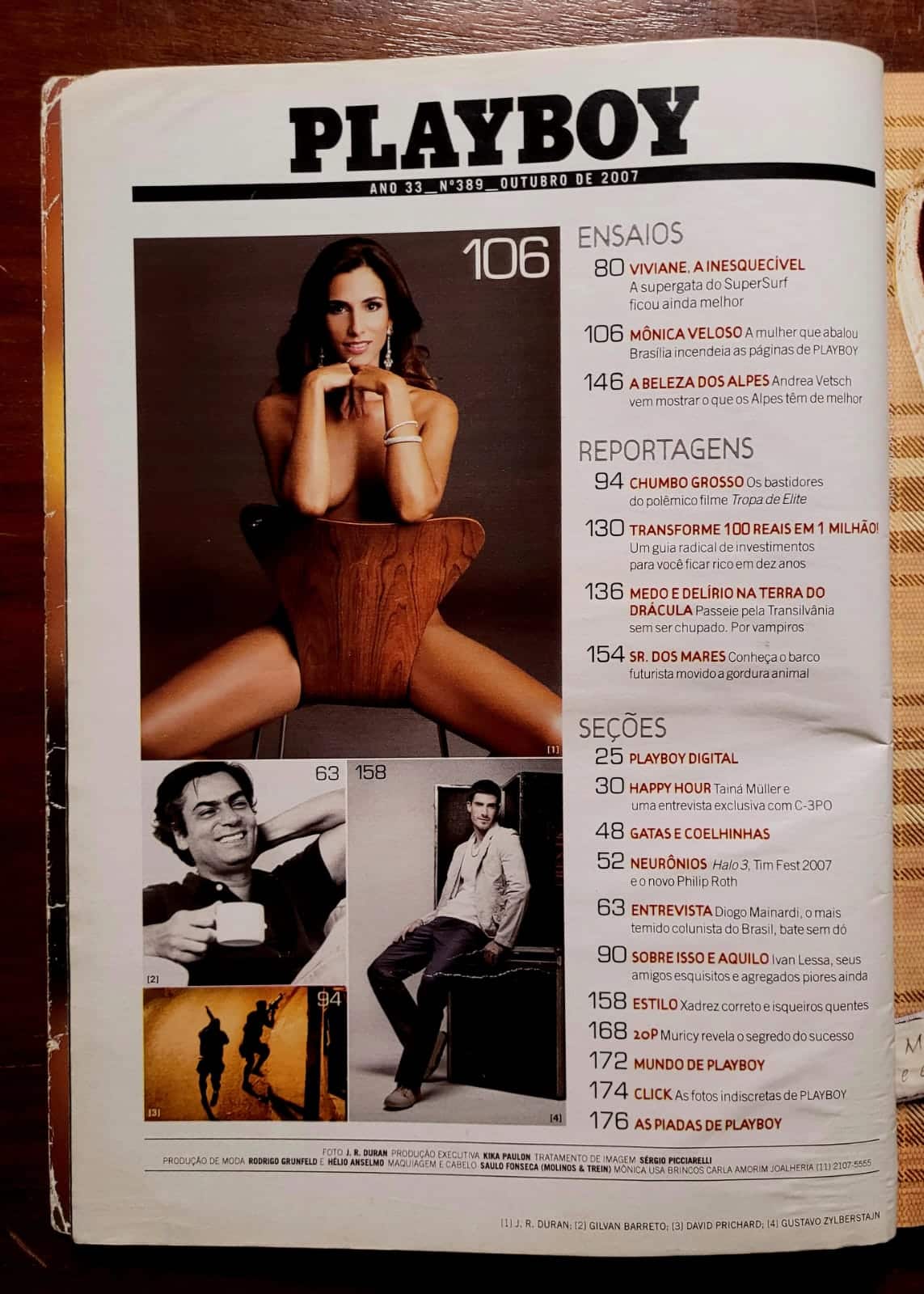 | Casa do Colecionador Playboy Nº 389 | Outubro/2007 | Mônica Veloso | A Mulher que Abalou a República | Exemplar de Assinante