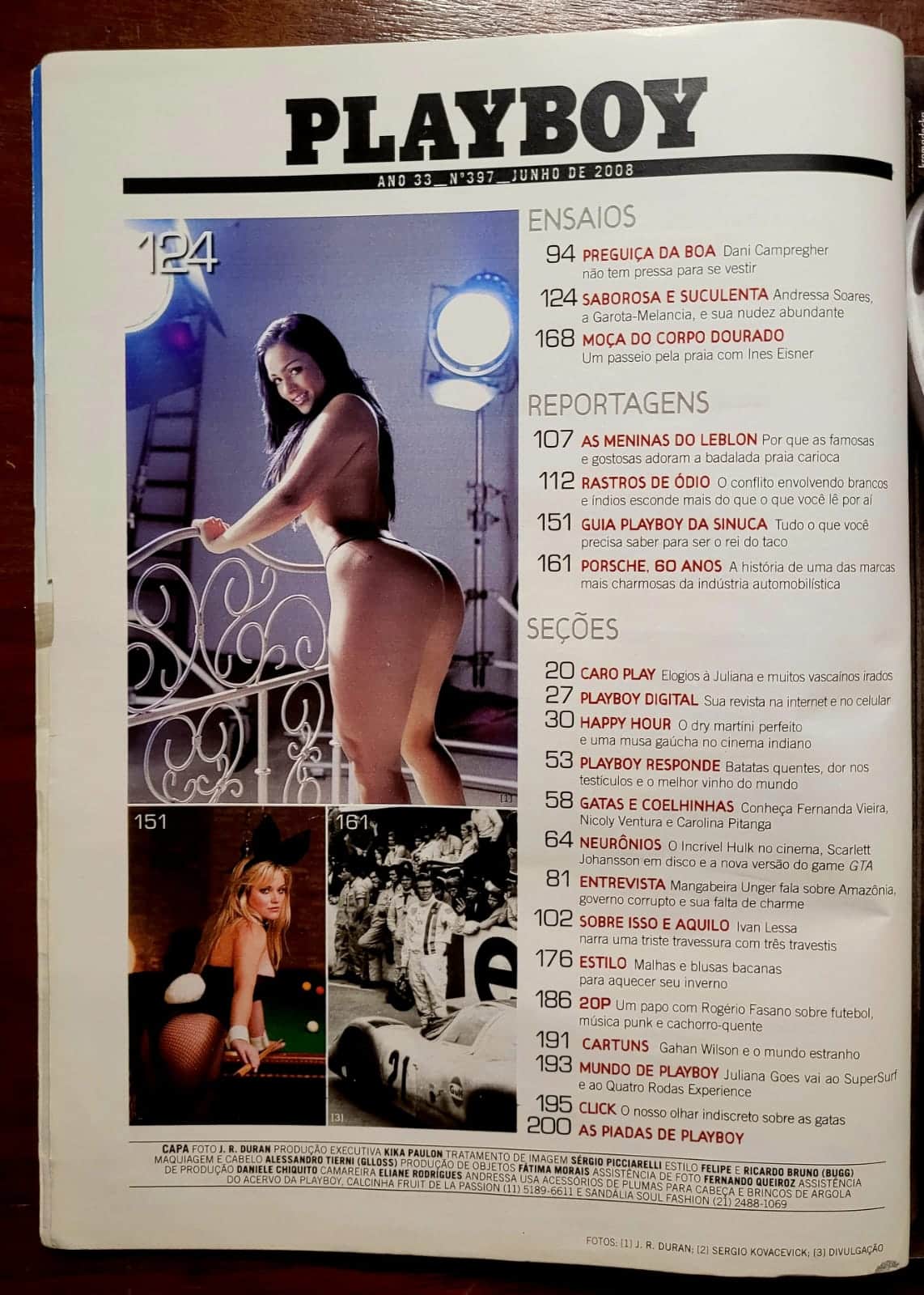 | Casa do Colecionador Playboy Nº 397 | Junho/2008 | Andressa Soares - Mulher Melancia | Exemplar de assinante com pôster presente | Capa de grande repercussão