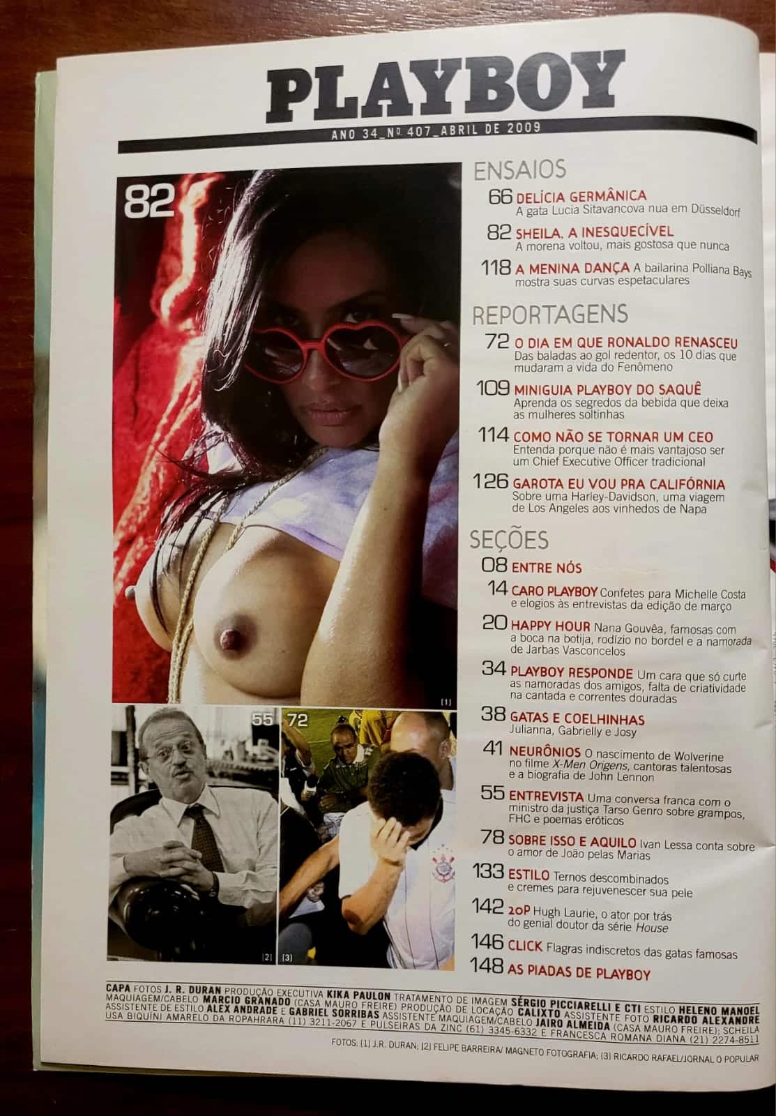 | Casa do Colecionador Playboy Nº 407 | Abril de 2009 | Scheila Carvalho - O Retorno | Exemplar de Assinante com Pôster Presente