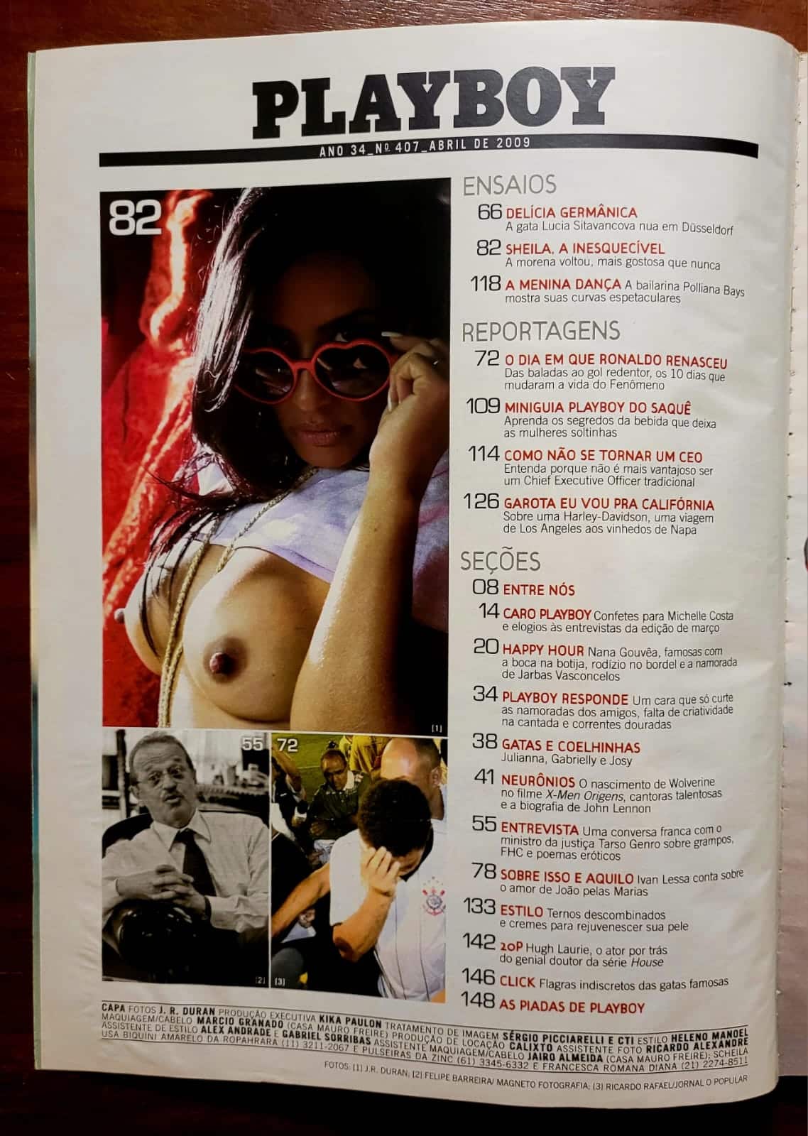| Casa do Colecionador Playboy Nº 407 | Abril de 2009 | Scheila Carvalho - O Retorno | Exemplar de Assinante com Pôster Presente (cópia)