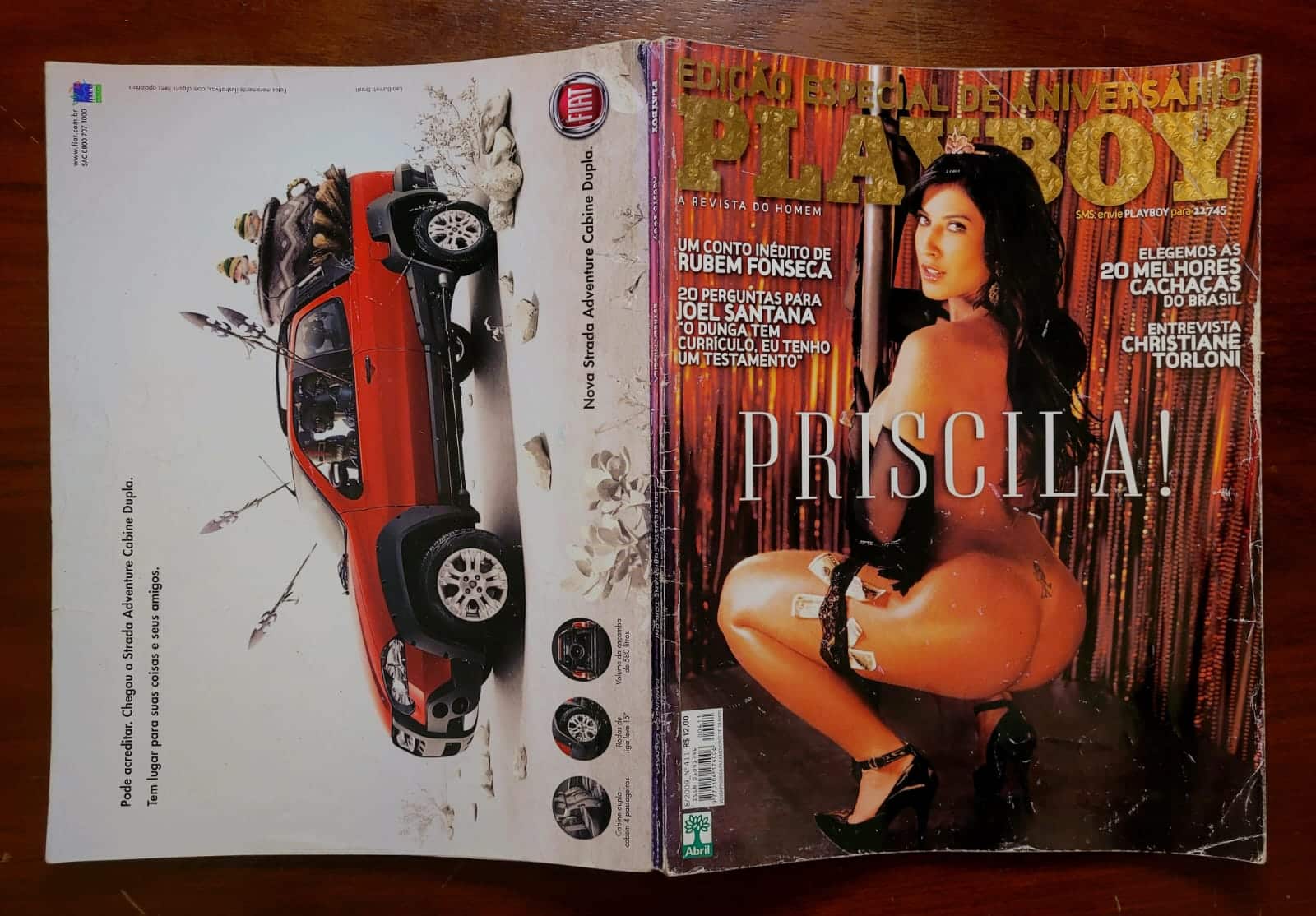 | Casa do Colecionador Playboy Nº 411 | Agosto/2009 | Priscila Pires do BBB 9 | Edição Especial de Aniversário | Exemplar de Banca