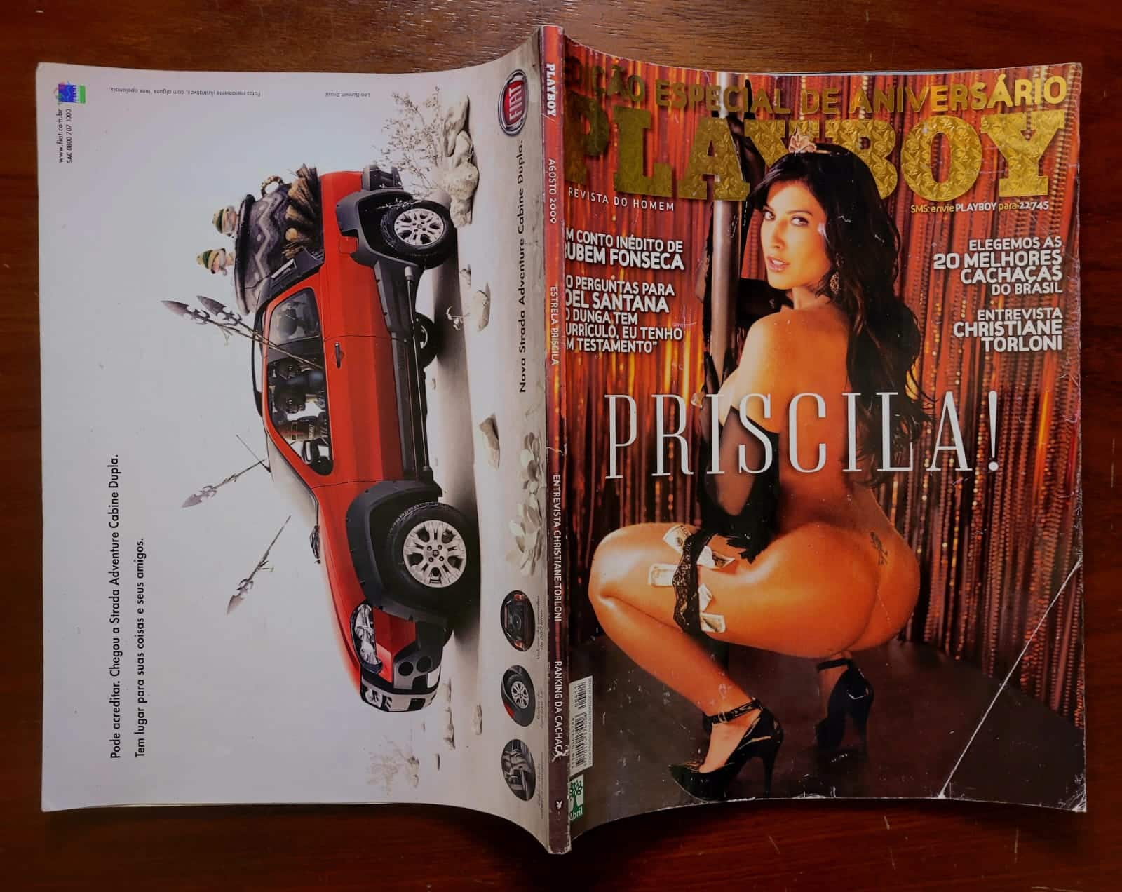 | Casa do Colecionador Playboy Nº 411 | Agosto/2009 | Priscila Pires do BBB 9 | Edição Especial de Aniversário | Exemplar de Banca