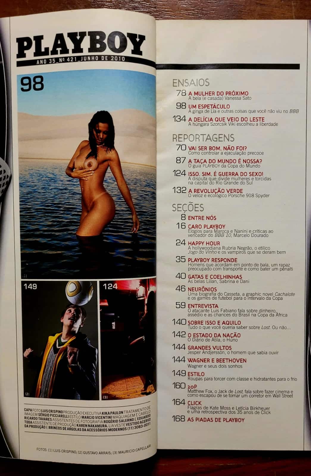 | Casa do Colecionador Playboy Nº 421 | Lia Khey do BBB 10 | Junho 2010 | Exemplar de Assinante