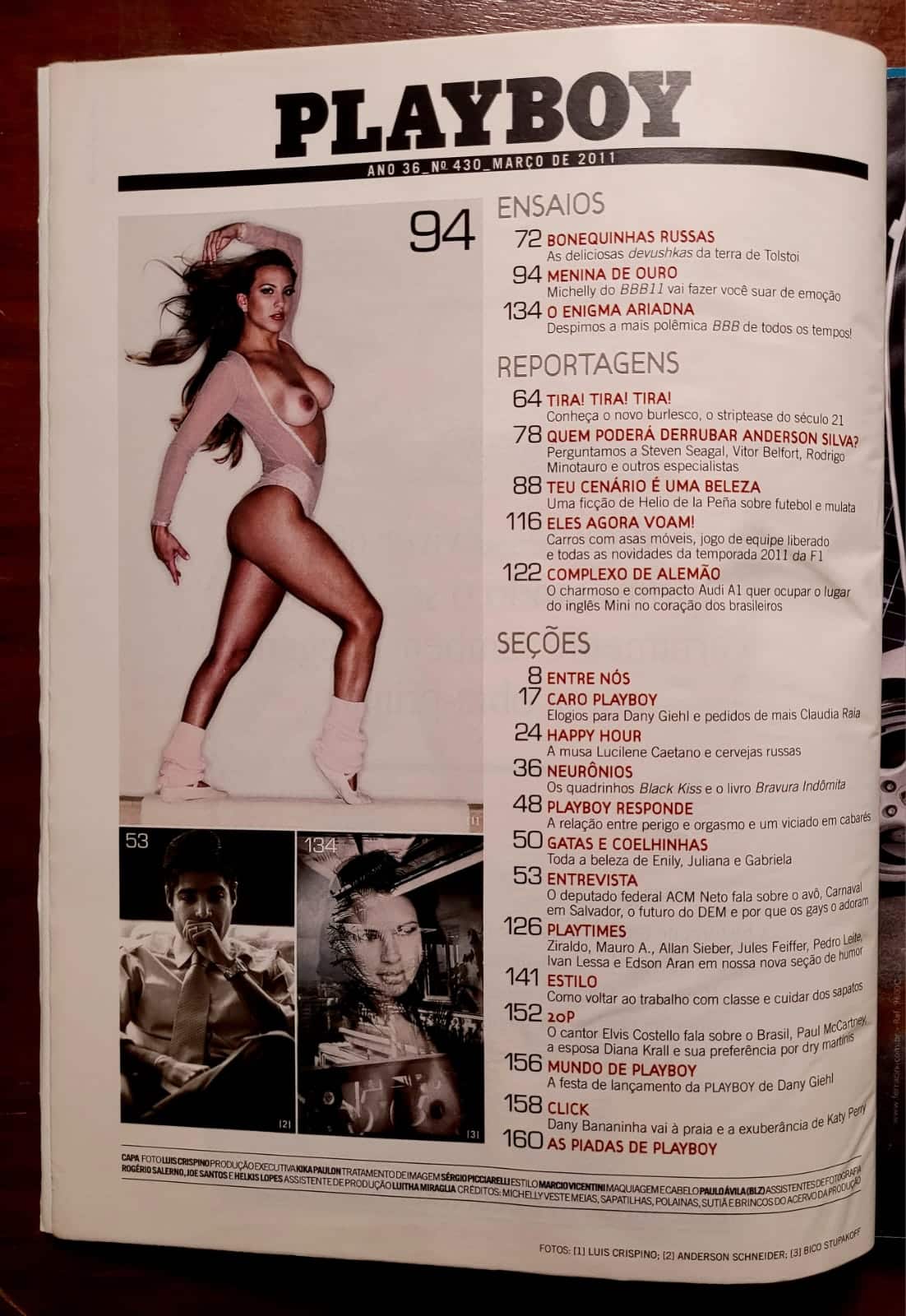 | Casa do Colecionador Playboy Nº 430 | Michelly Crisfepe - BBB 11 | Pôster Incluso | Março/2011