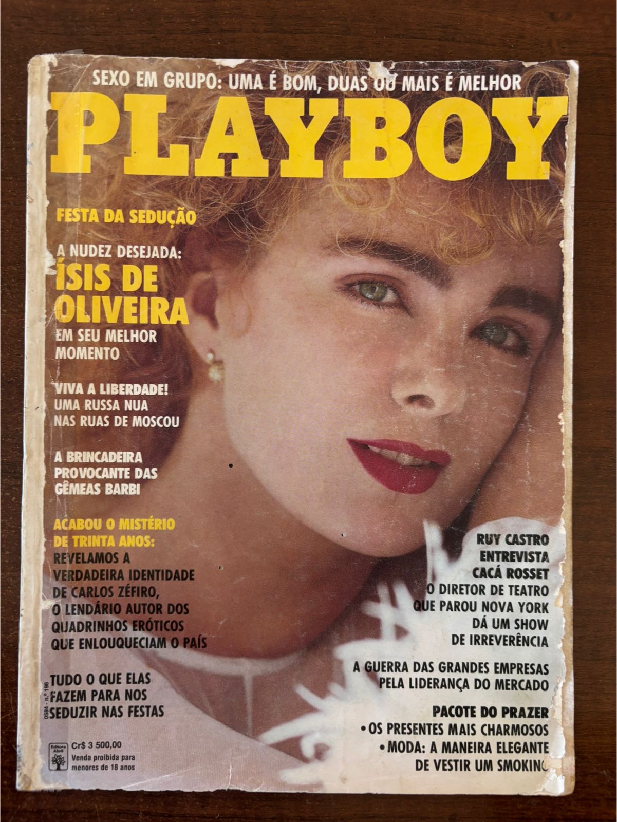 | Casa do Colecionador Revista Playboy N 196 - Isis de Oliveira - Novembro 1991