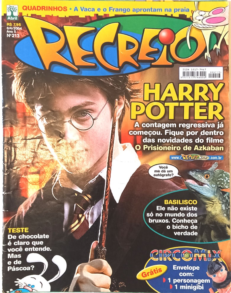 | Casa do Colecionador Revista Recreio nº 193 e 213. Harry Potter. Abril – 2003/04.