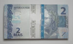 Tijolo 100 Cedulas de 2 Cruzeiros C-340 - MA - 2025 / Fernando Haddad e Roberto Campos Neto / Flor de Estampa
