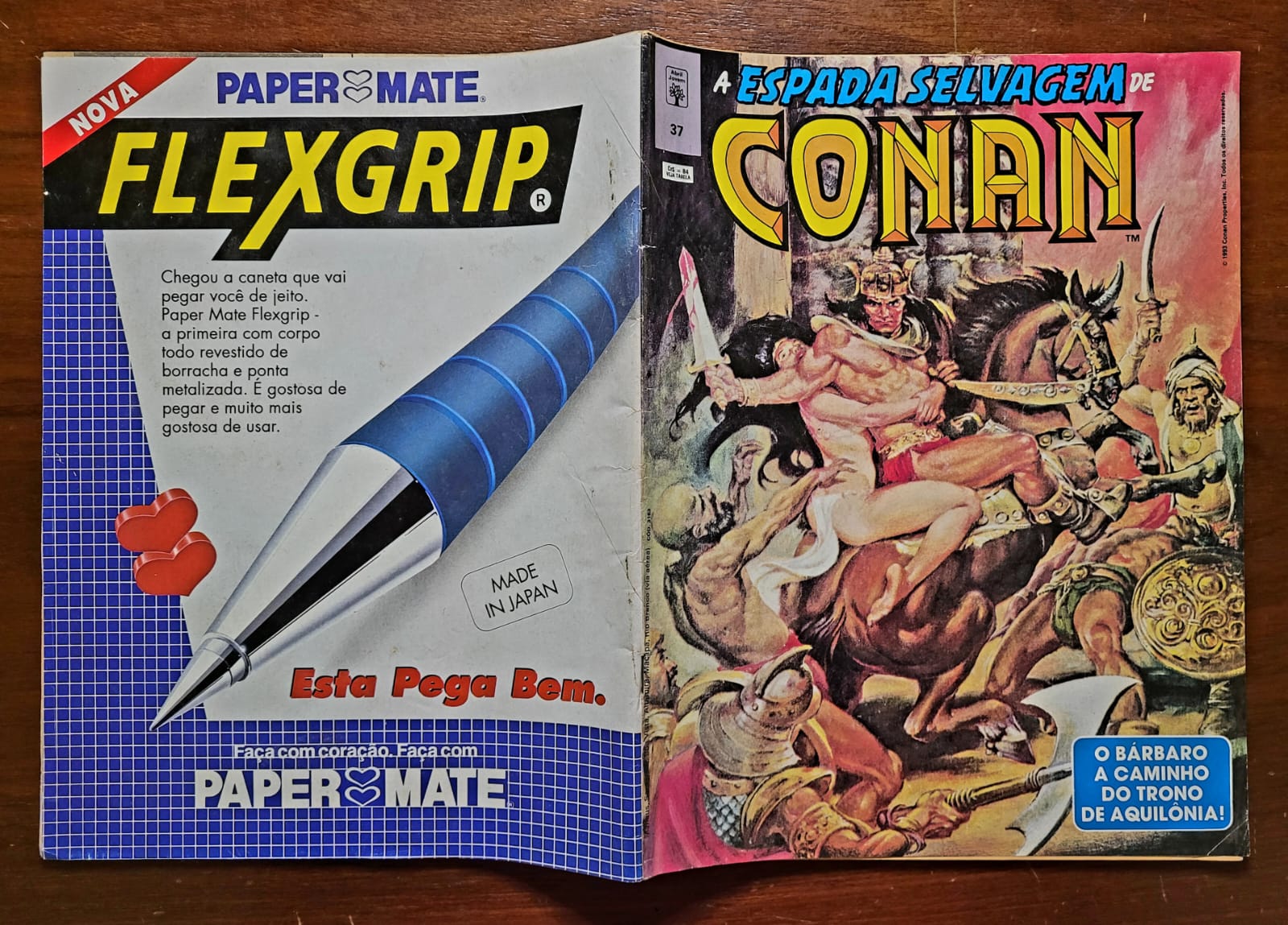 | Casa do Colecionador A Espada Selvagem de Conan Nº 037 | Um Trono à Beira do Abismo | Janeiro/1993 | Roy Thomas & John Buscema | Republicação Nov/1987 | Abril Jovem