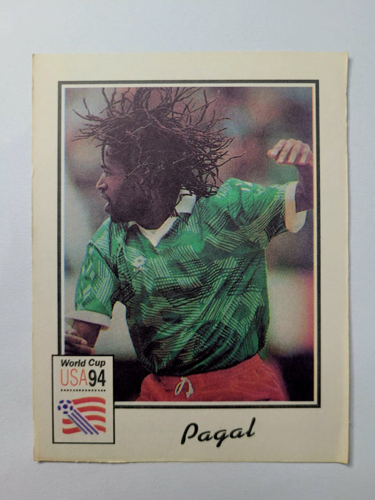 | Casa do Colecionador Card Copa do Mundo 1994 | Camarões | Jean Claude Pagal | Brinde da Revista Super Sport