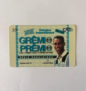 Cartão telefônico Ronaldinho Gaúcho 1999