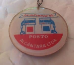 Chaveiro Acrlico Posto Alcantara Década 60