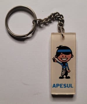 Chaveiro Antigo Acrílico Publicitário | APESUL - Caderneta de Poupança