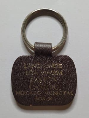 Chaveiro Antigo Publicitário de Couro | Lanchonete Boa Viagem Pastéis Caseiro – Mercado Municipal