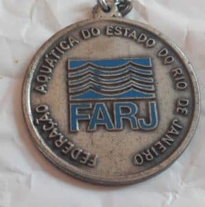 Chaveiro Metalico FARJ- Federçao Aquatica do Rio de Janeiro